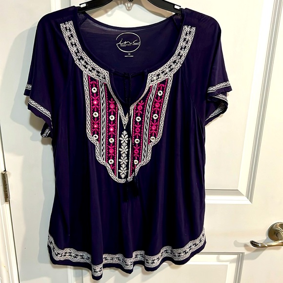 INC International Concepts Tops - Women’s eye and see short sleeve top
